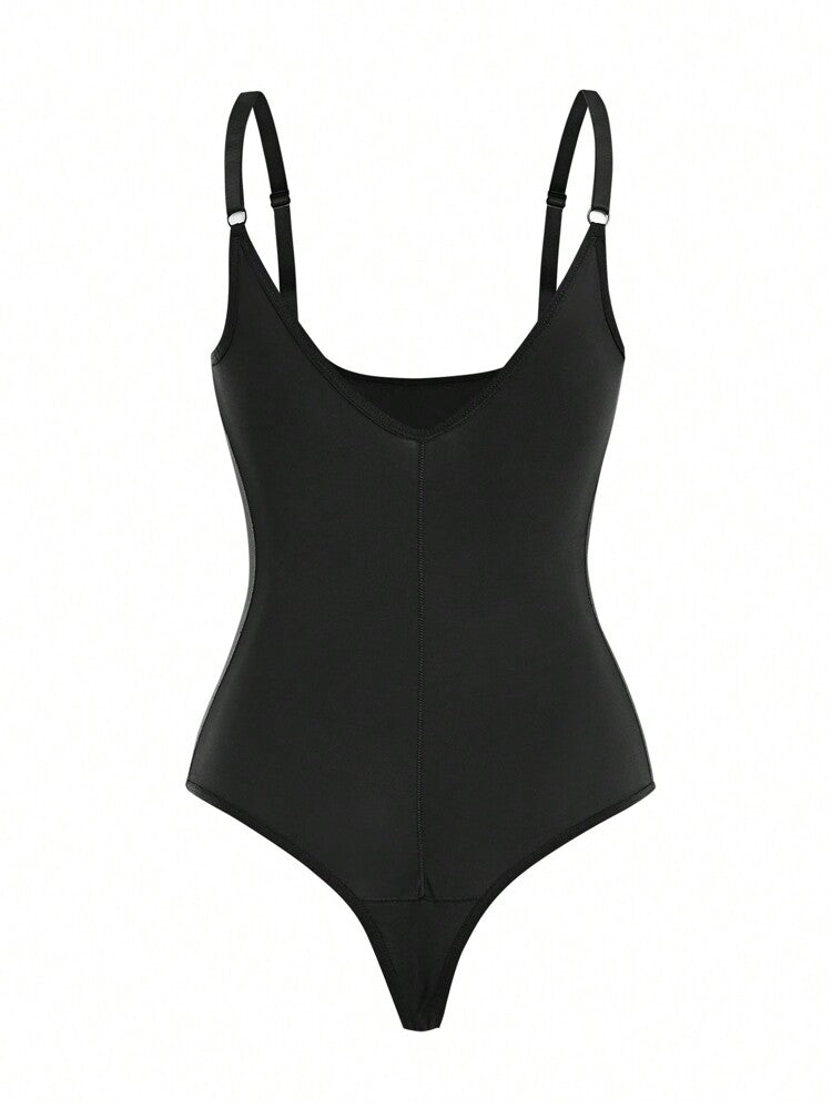 Women's Solid Color Elegant Shapewear Bodysuit