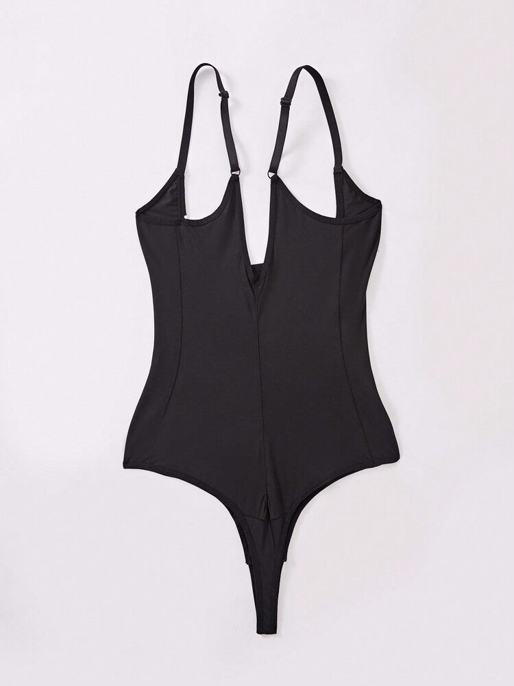 Women's Solid Color Elegant Shapewear Bodysuit